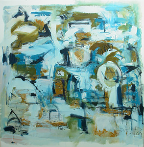 Movement in Blue, Green and Black, 2004<br/>